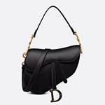 Dior Saddle Bag with Strap Black Smooth Calfskin M0455CWGC M900