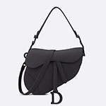 Dior Saddle Bag with Strap Black Ultramatte Calfskin M0455SLLO M989