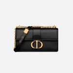 Dior 30 Montaigne East-West Bag with Chain Black Calfskin M9334UHEL M900