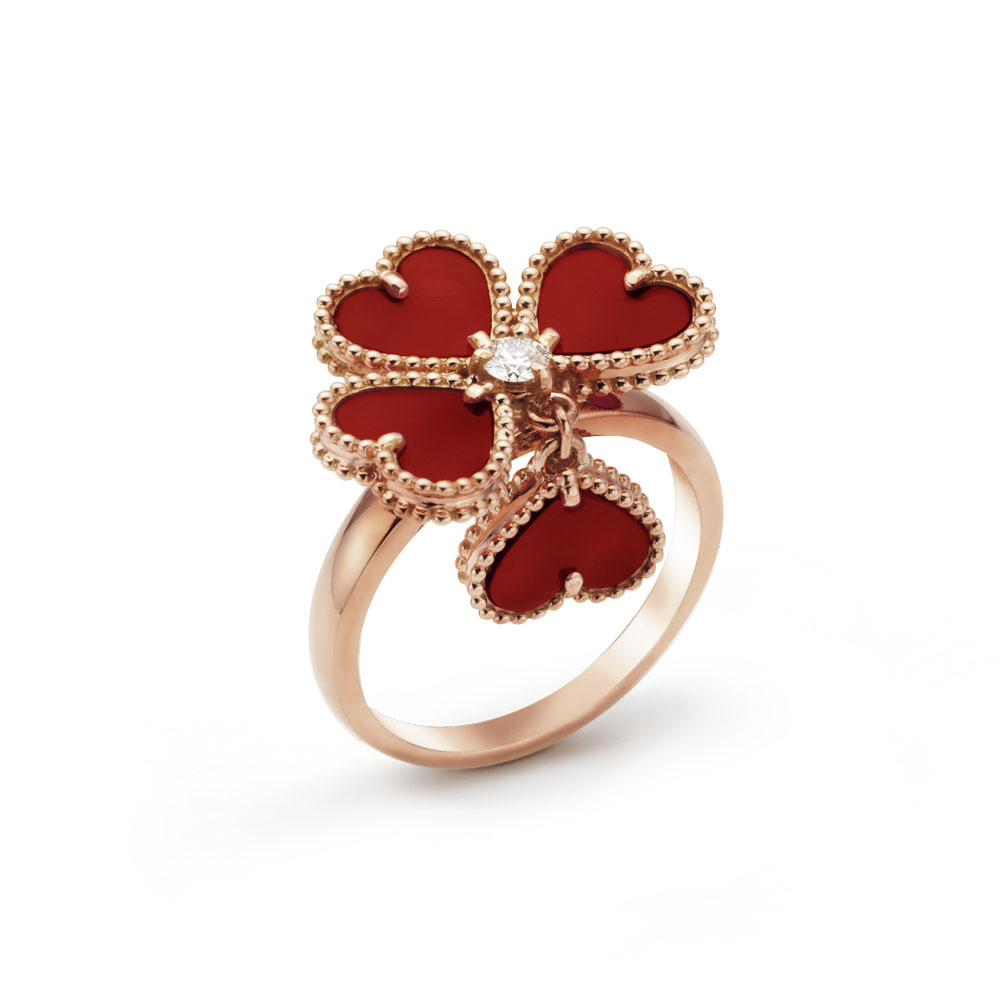 Van Cleef Arpels Sweet Alhambra effeuillage ring VCARN5P600