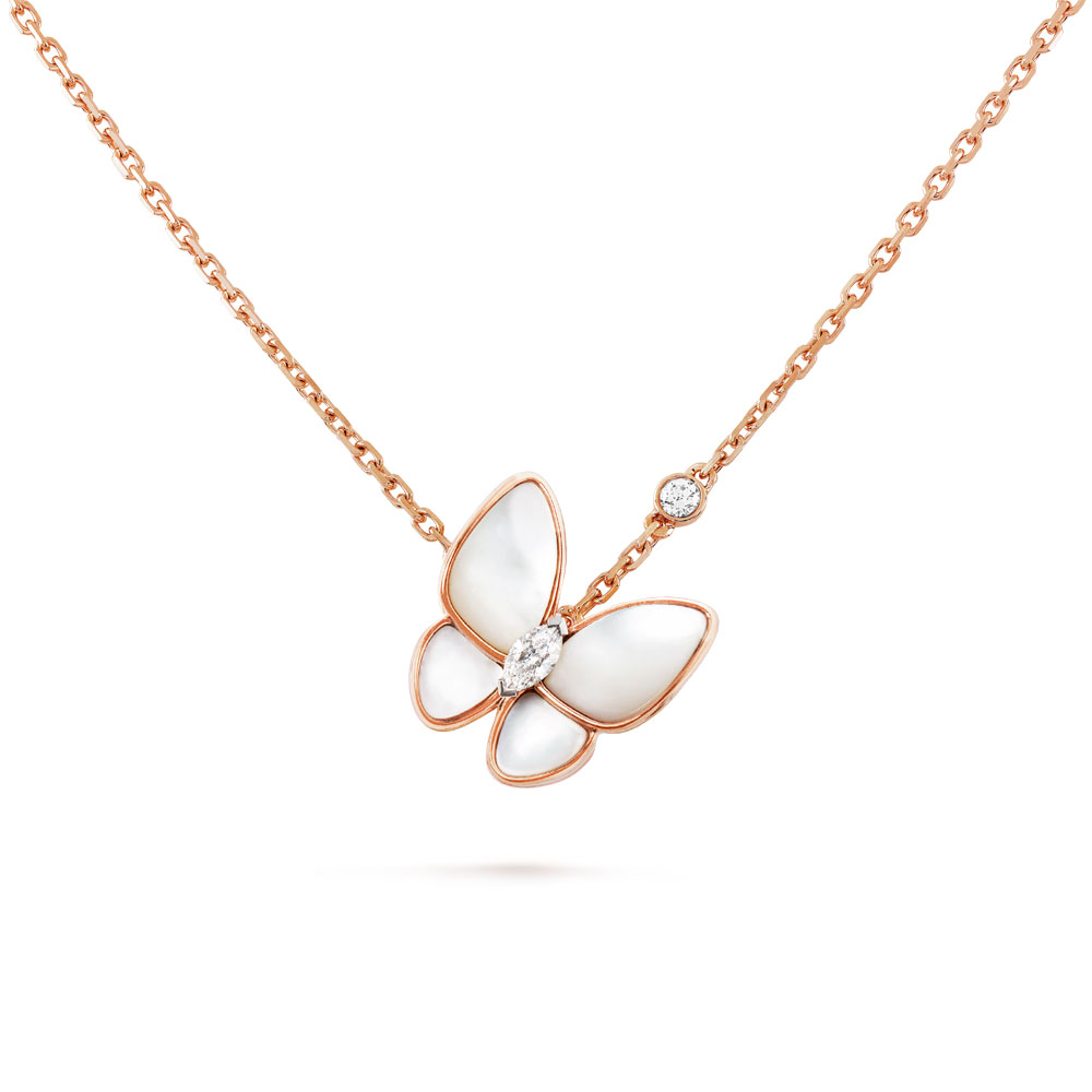 Van Cleef Arpels Two Butterfly pendant VCARO8FO00