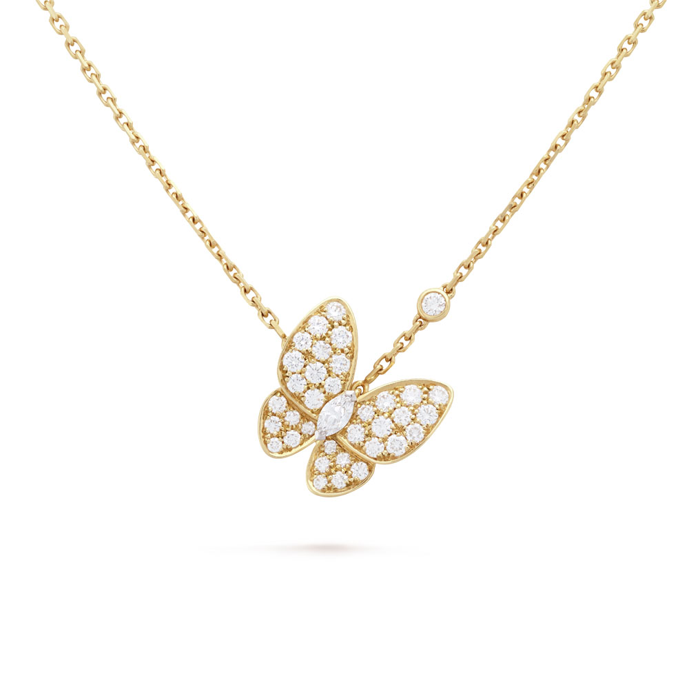 Van Cleef Arpels Two Butterfly pendant VCARP3DP00