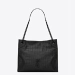 YSL Niki Medium Shopping Bag In Crocodile Leather 591226 1K00U 1000