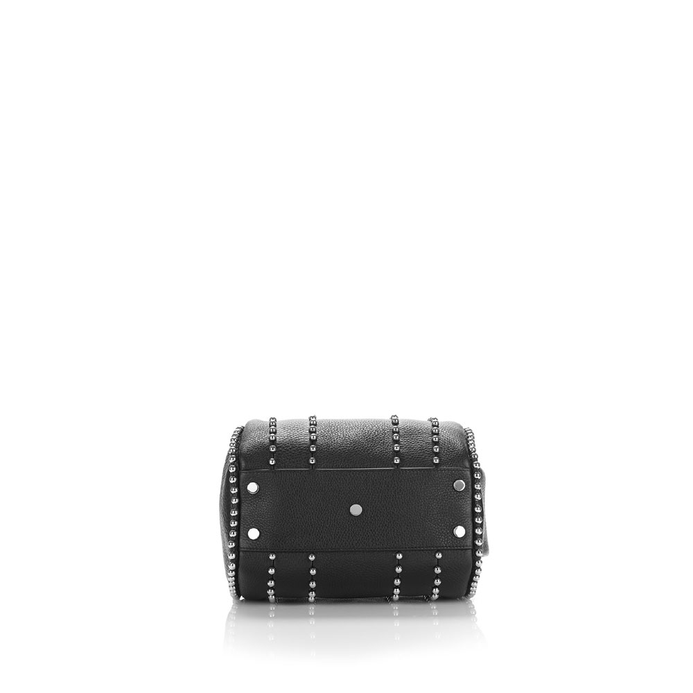 Alexander Wang ball stud rockie in matte black with rhodium 2027S0003L - Photo-4