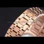 Swiss Audemars Piguet Royal Oak Black Dial Rose Gold Case Bracelet AP5527 - thumb-4