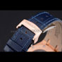 Swiss Audemars Piguet Royal Oak Blue Dial Gold Case Blue Leather Strap AP5541 - thumb-4