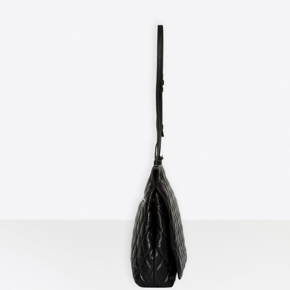 Balenciaga Touch Large Shoulder Bag Black 593372 1NH5Y 1000 - Photo-3