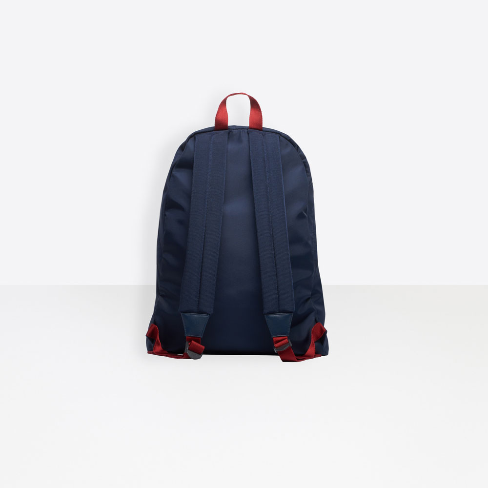 Balenciaga Mens Navy Red Wheel Backpack 507460 9F91X 4370 - Photo-3