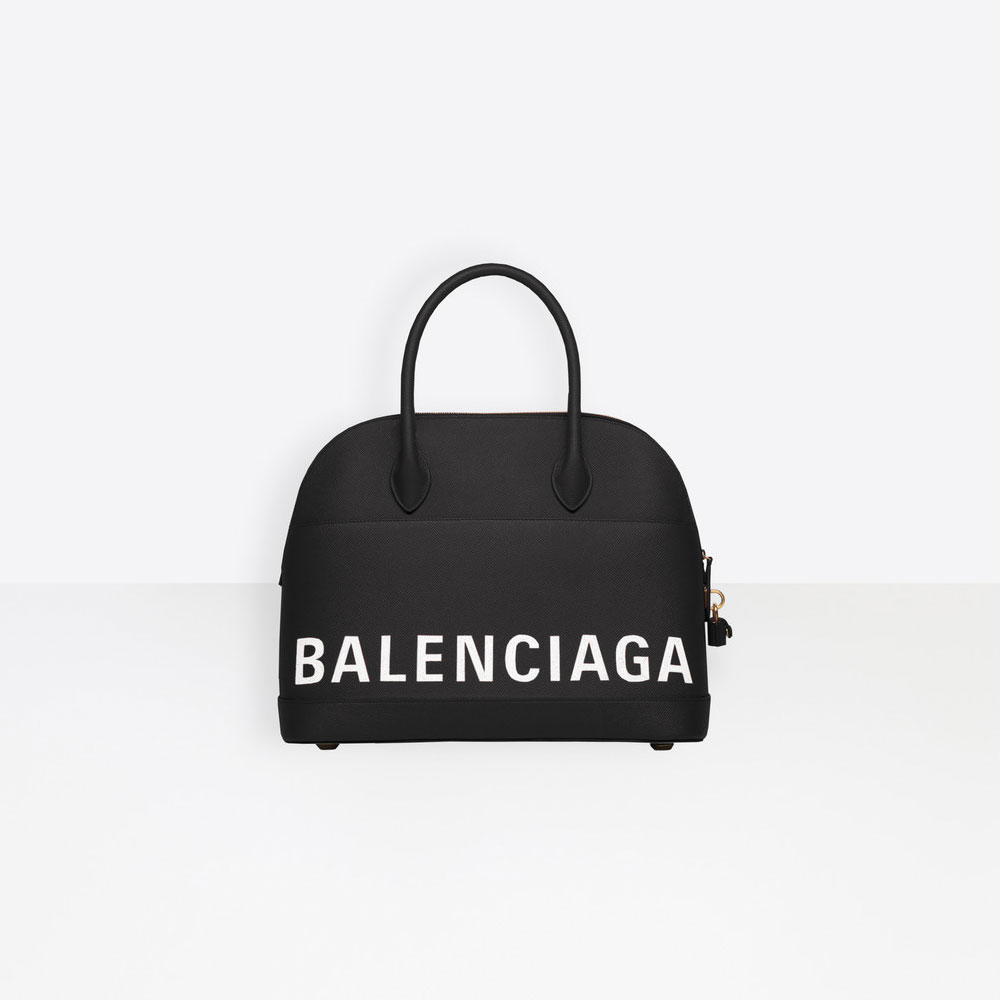 Balenciaga Medium graffiti logo calfskin bag 518801 0OT0M 1000 - Photo-2