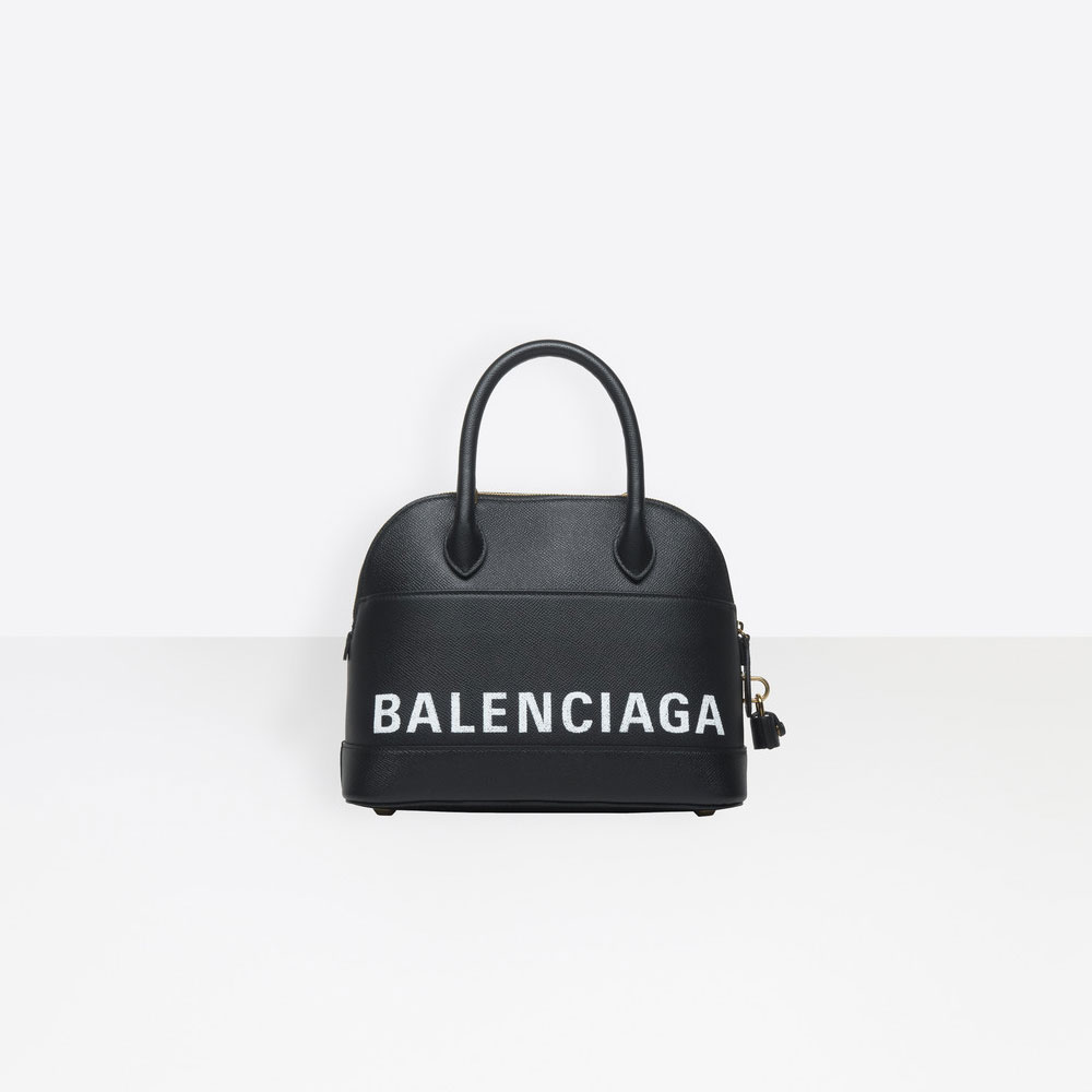 Balenciaga Small graffiti logo calfskin bag 518873 0OT0M 1000 - Photo-2