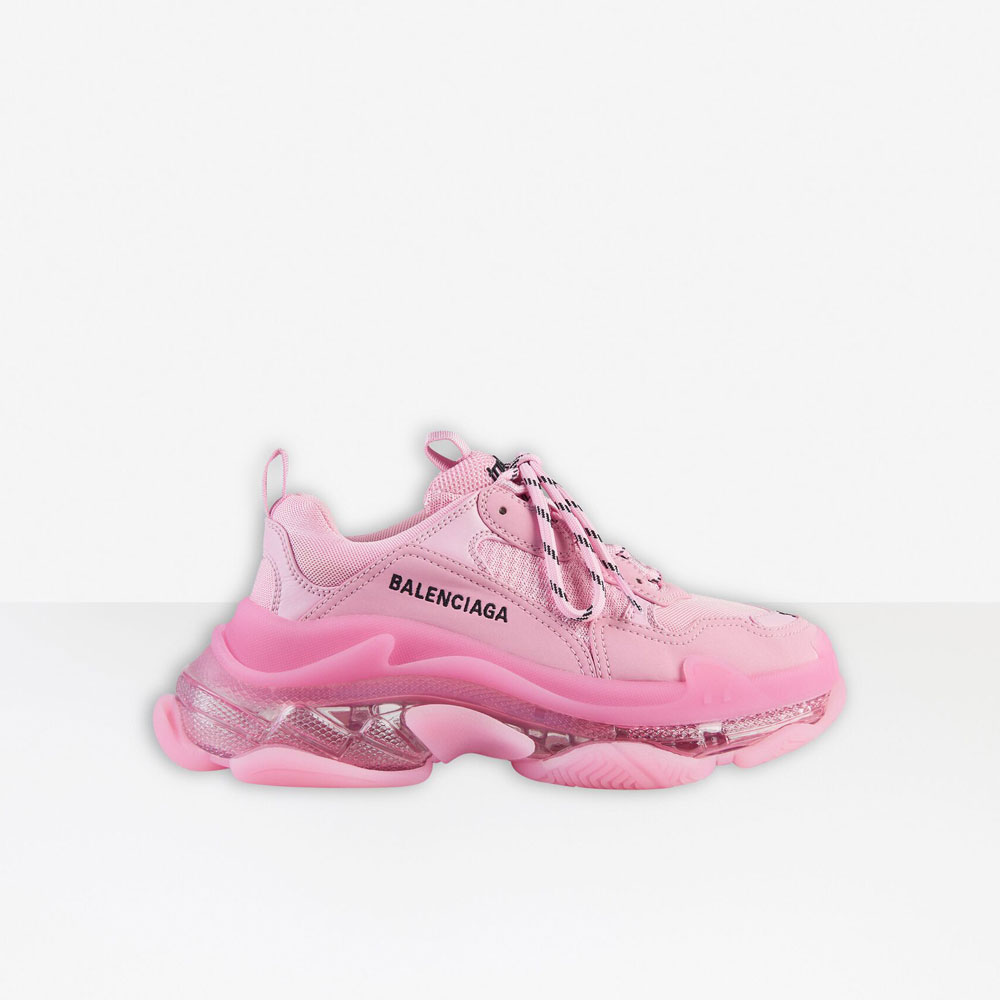 Balenciaga Triple S Clear Sole Sneaker in Pink 544351 W2GA1 5760