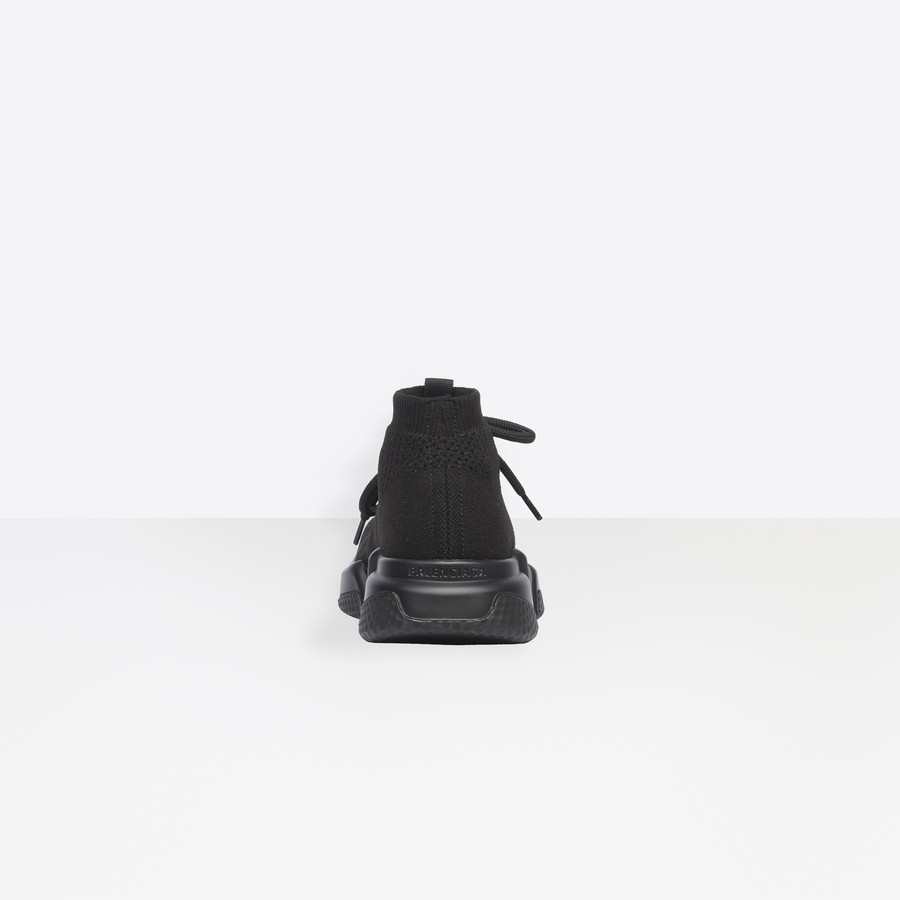Balenciaga Speed Trainers Lace Up Black 559353 W1HP0 1000 - Photo-2