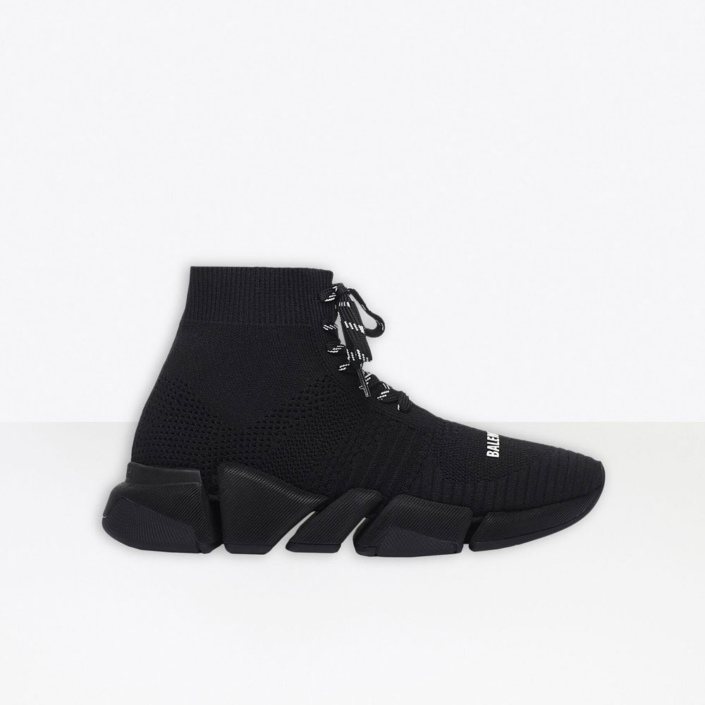 Balenciaga Speed 2.0 Lace up Sneaker in Black 617214 W2DB1 1013