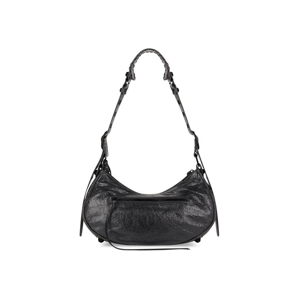 Balenciaga Le Cagole Small Shoulder Bag in Black 671307 1VGT7 1000 - Photo-3