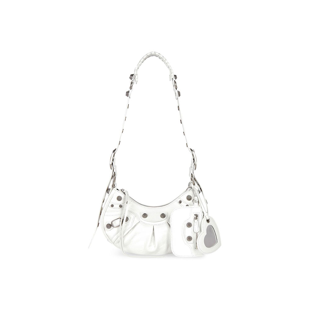 Balenciaga Le Cagole Xs Shoulder Bag in White 671309 1VG9Y 9104