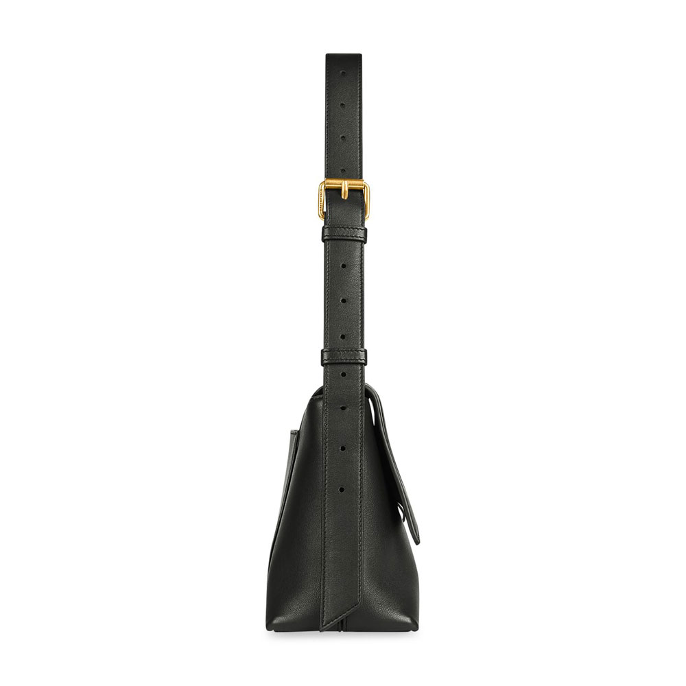 Balenciaga Downtown Small Shoulder Bag in Black 671353 29S1M 1000 - Photo-2