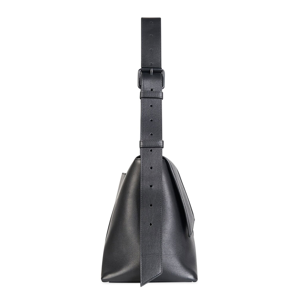Balenciaga Downtown Medium Shoulder Bag in Black 671354 29S17 1000 - Photo-2