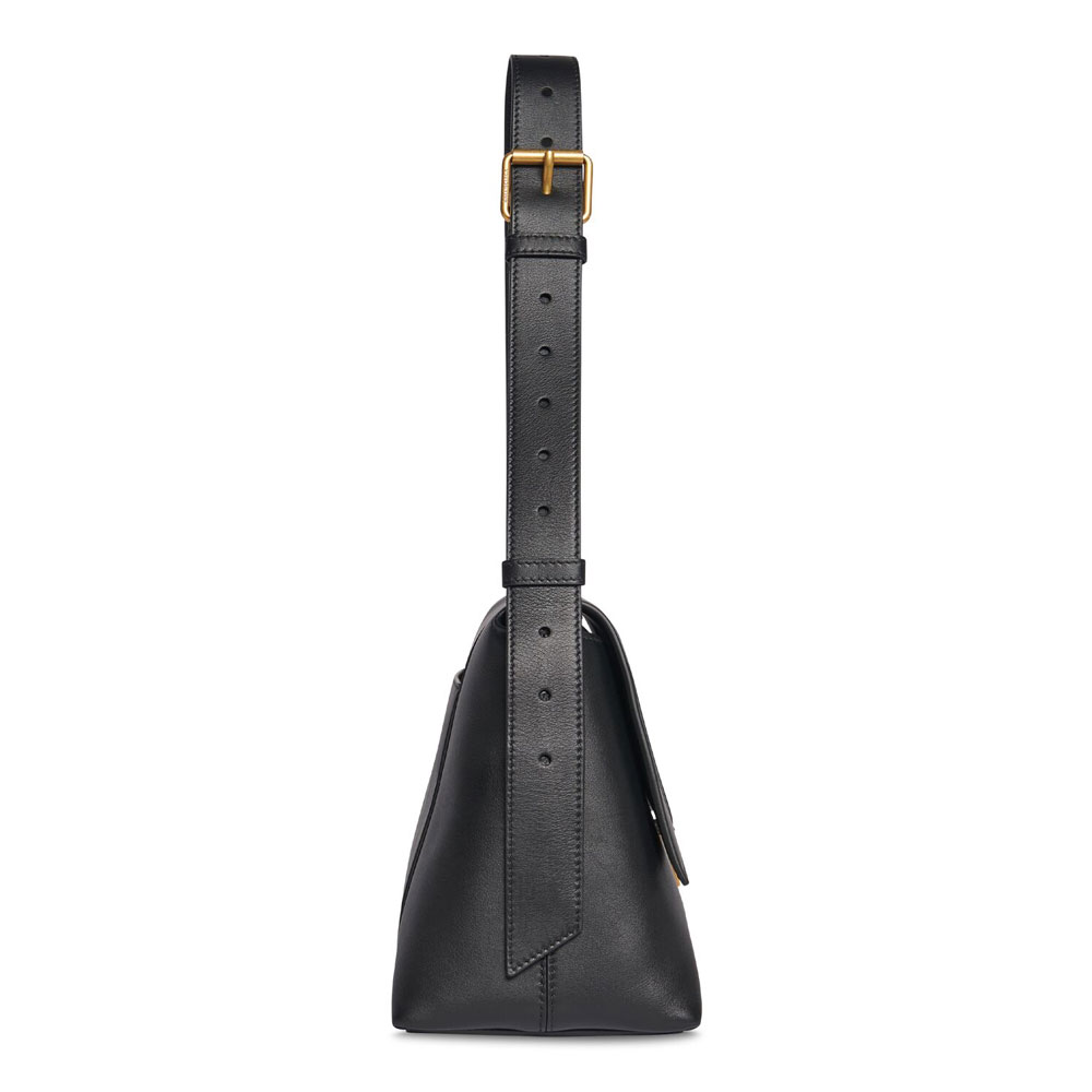 Balenciaga Downtown Medium Shoulder Bag in Black 671354 29S1M 1000 - Photo-3