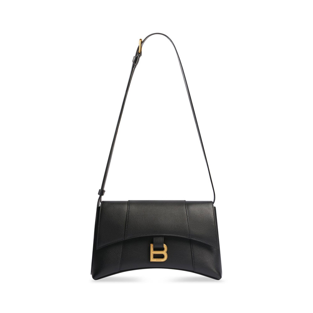 Balenciaga Downtown Xs Shoulder Bag in Black 671355 29S1M 1000