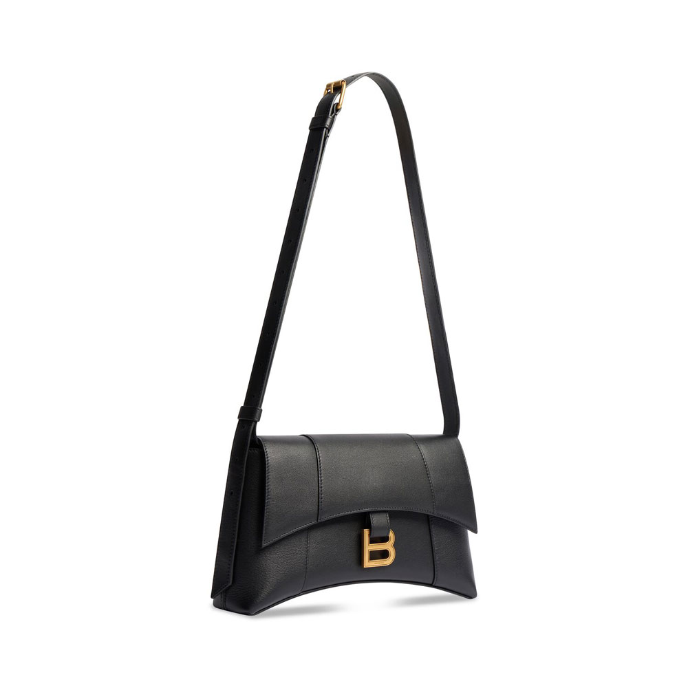 Balenciaga Downtown Xs Shoulder Bag in Black 671355 29S1M 1000 - Photo-2