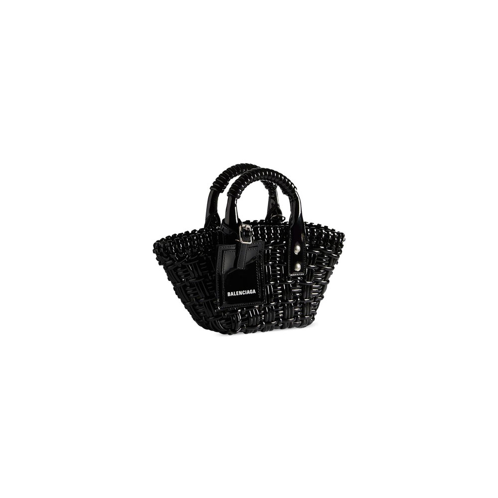 Balenciaga Bistro Xxs Basket With Strap in Black 678028 2IE2Y 1000 - Photo-2