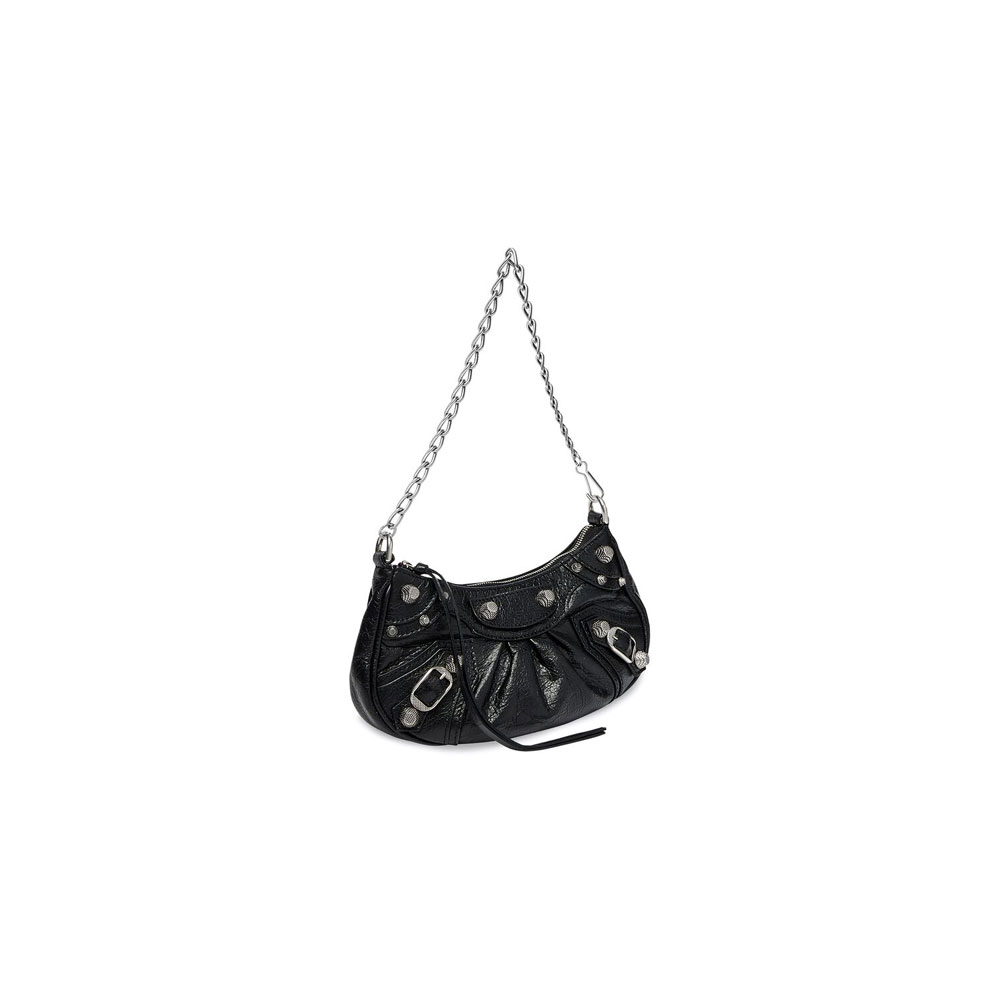 Balenciaga Le Cagole Mini Bag Chain in Black 695814 1VG9Y 1000 - Photo-2