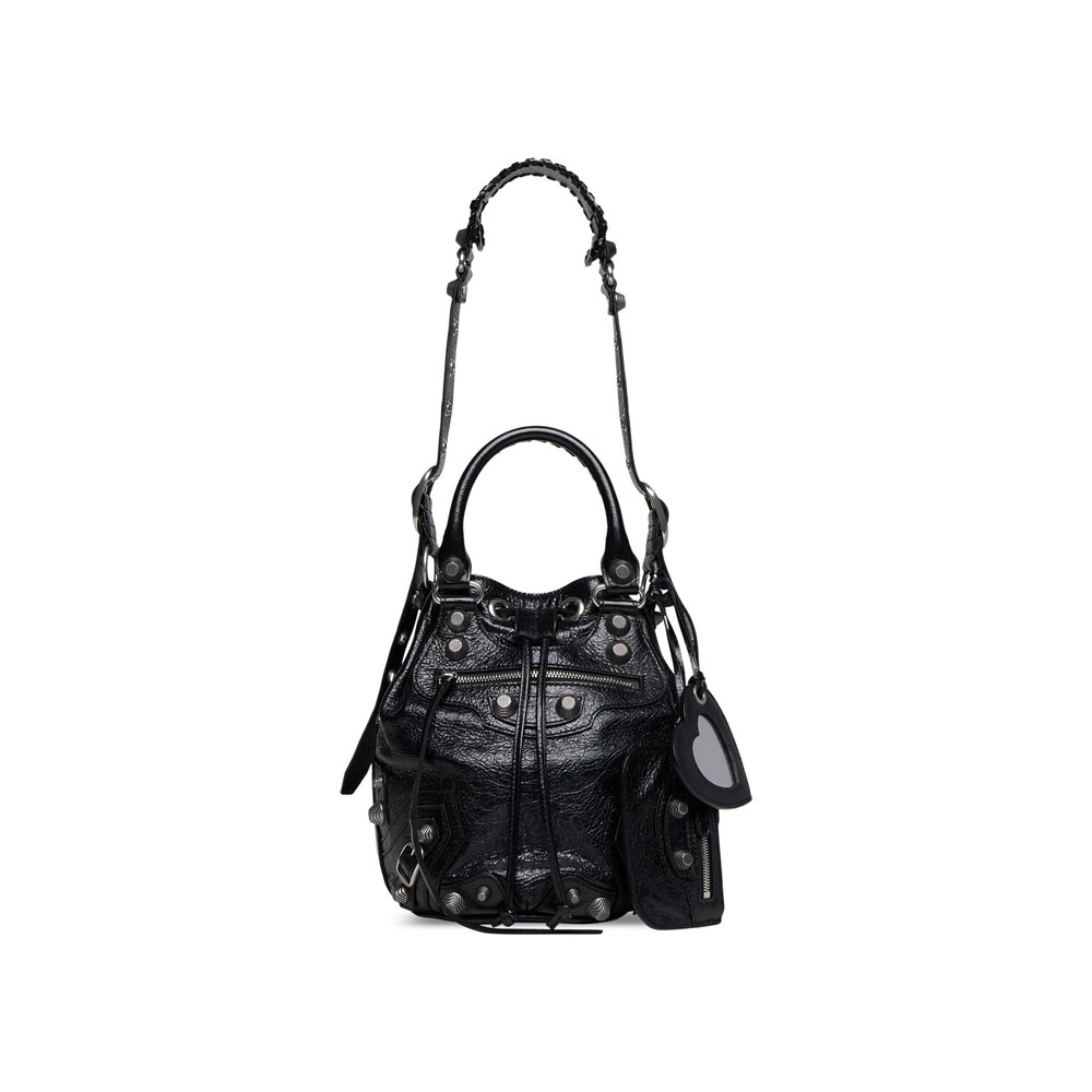 Balenciaga Le Cagole Small Bucket Bag in Black 702432 1VG9Y 1000