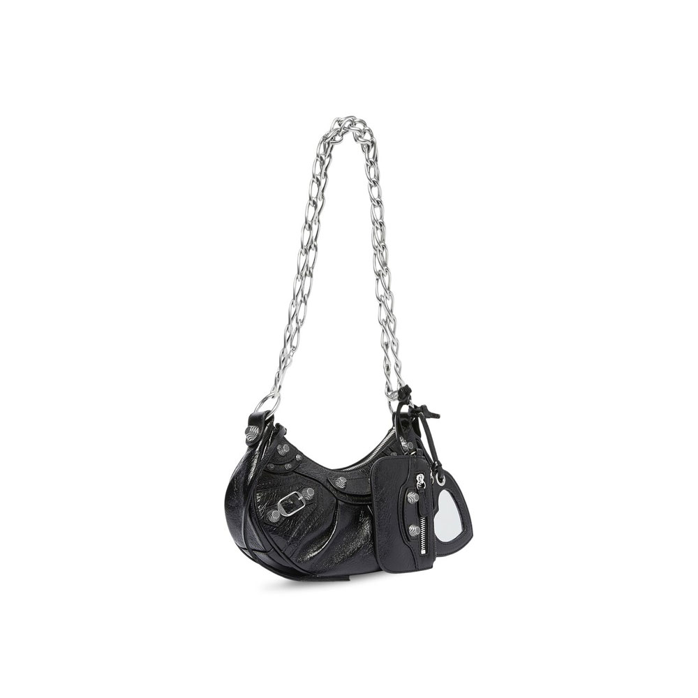 Balenciaga Le Cagole Xs Bag With Chain 712813 1VG9Y 1000 - Photo-2
