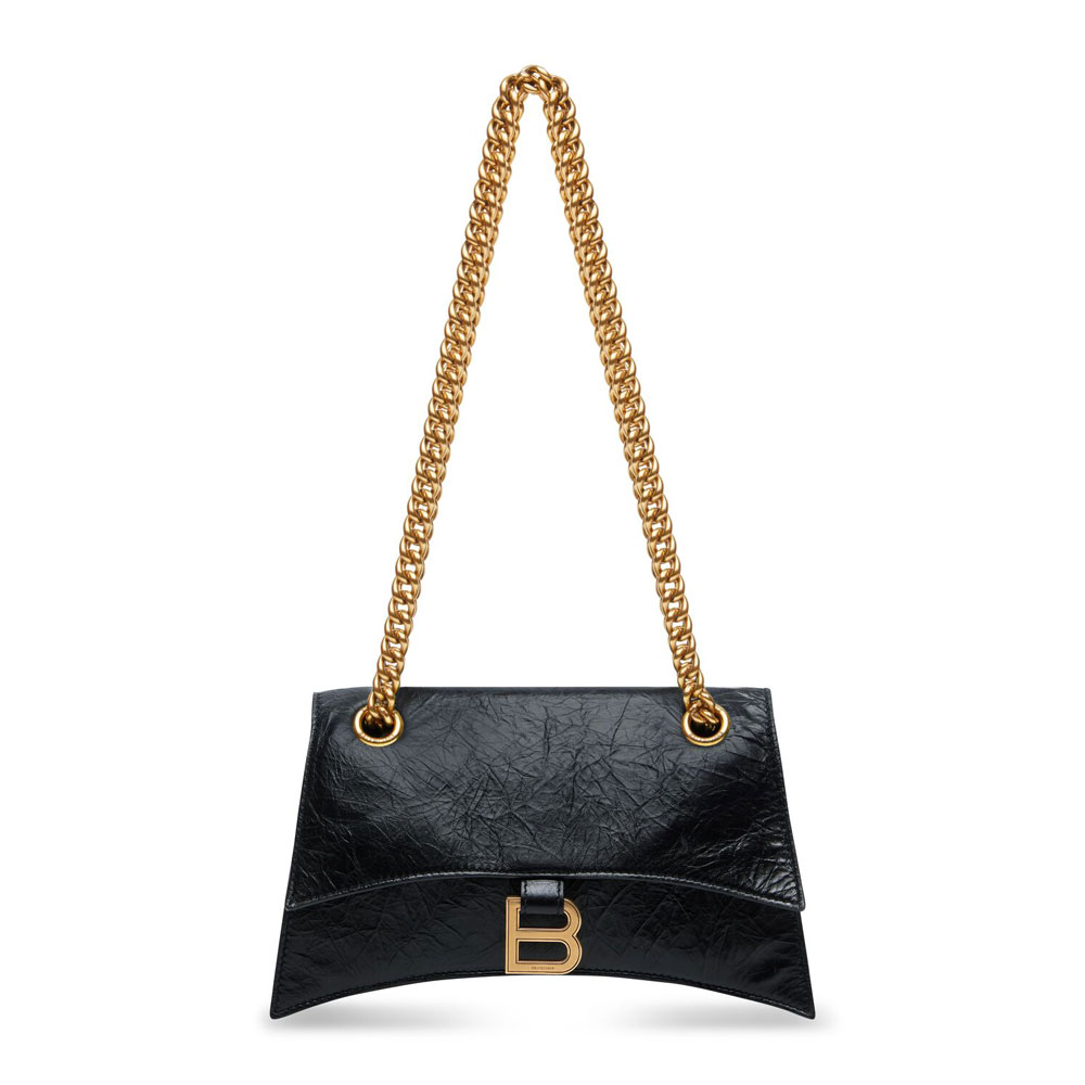 Balenciaga Crush Small Chain Bag in Black 716351 210IT 1000