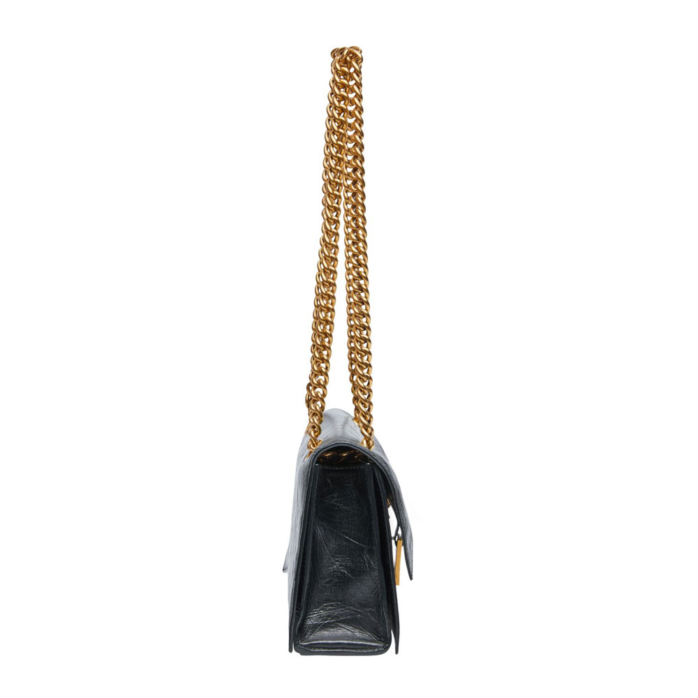 Balenciaga Crush Small Chain Bag in Black 716351 210IT 1000 - Photo-3
