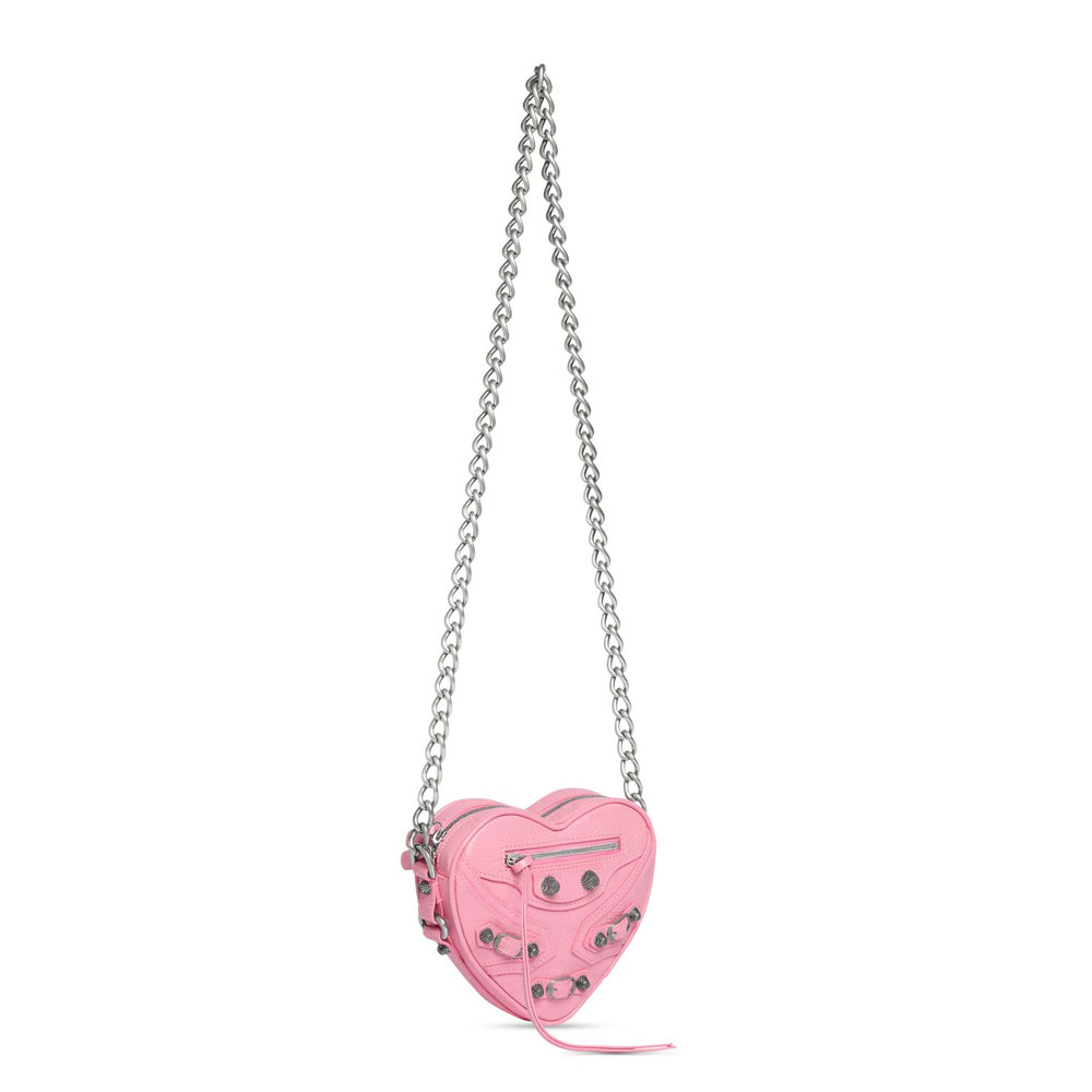 Balenciaga Le Cagole Heart Mini Bag in Pink 722781 1VG9Y 5812 - Photo-2