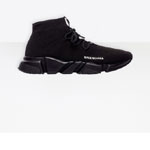 Balenciaga Speed Trainers Lace Up Black 560236 W1HP0 1000