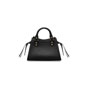 Balenciaga Neo Classic Mini Bag in Black white 698067 15Y41 1000 - thumb-3