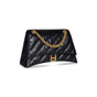 Balenciaga Crush Medium Chain Bag Quilted in Black 716393 210J1 1000 - thumb-2