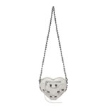 Balenciaga Le Cagole Heart Mini Bag in Optic White 722781 1VG9Y 9104