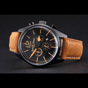 Bell Ross BR126 Flyback Black Dial Case Gold Numerals Brown Suede Leather Strap BR5589 - thumb-2