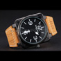 Bell Ross BR 01-94 Black Dial Black Case Brown Leather Strap BR5610 - thumb-3