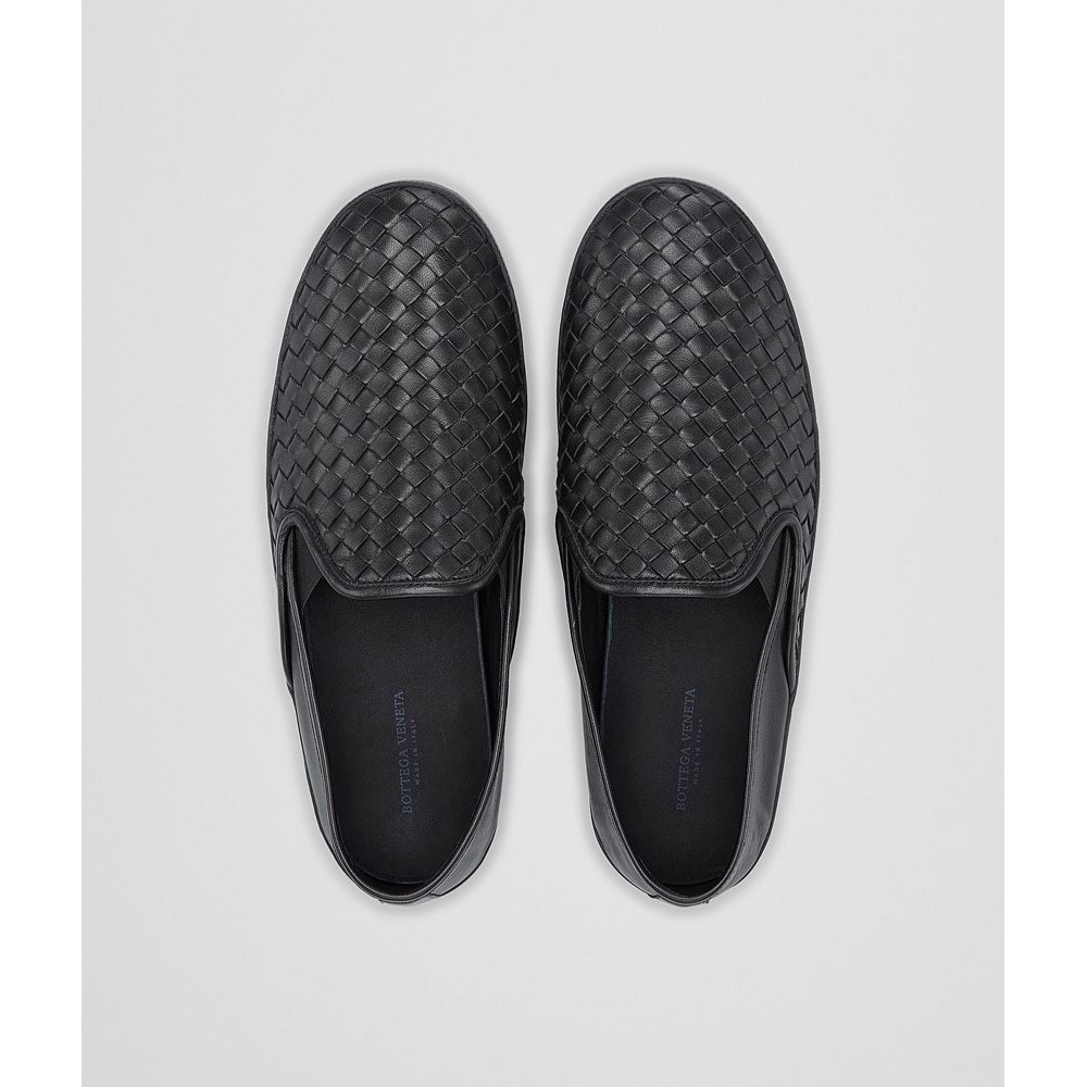 Bottega Veneta outdoor slipper in nero intrecciato nappa 44747275PT - Photo-3