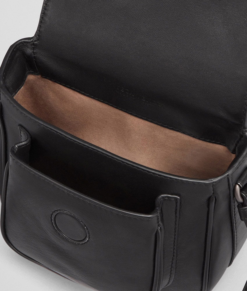 Bottega Veneta shoulder bag in nero intrecciato nappa 45325840VJ - Photo-3