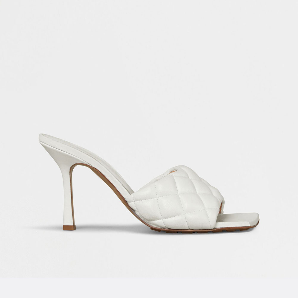 Bottega Veneta Padded Mule in Optic White 592015 VBRR 09122