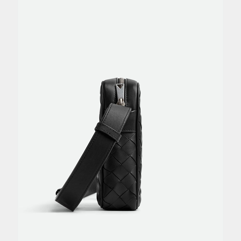 Bottega Veneta Mini Intrecciato Crossbody Bag Black 729296 VCPQ 38803 - Photo-2