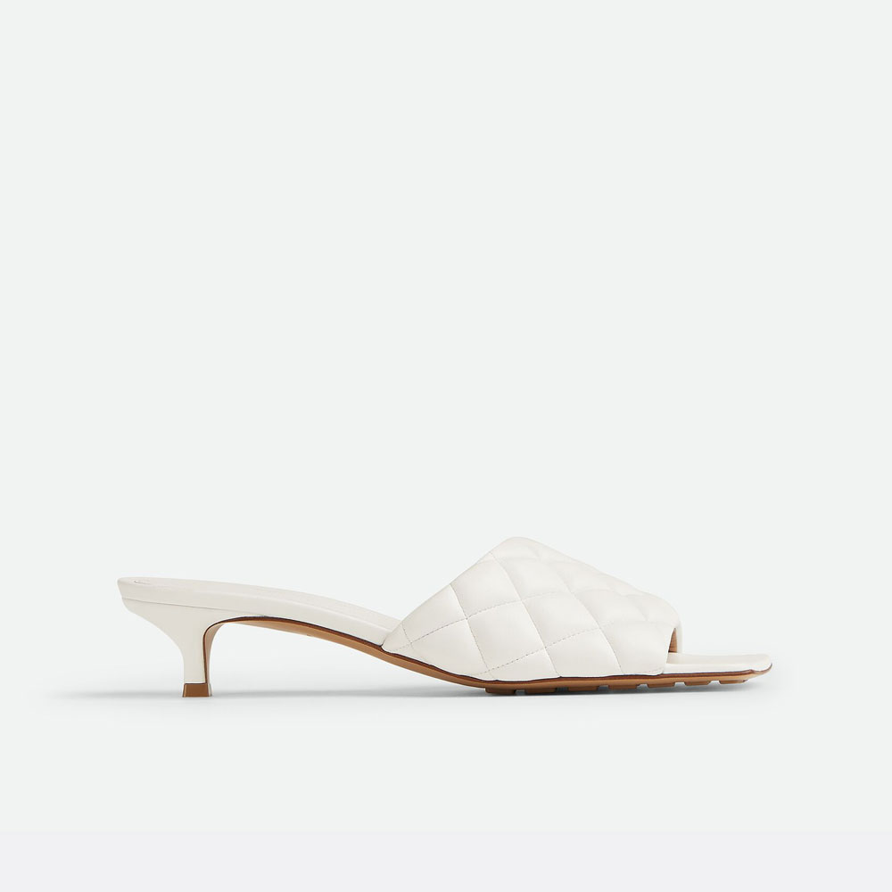 Bottega Veneta Padded Mule in Optic White 729764 VBRR 09122