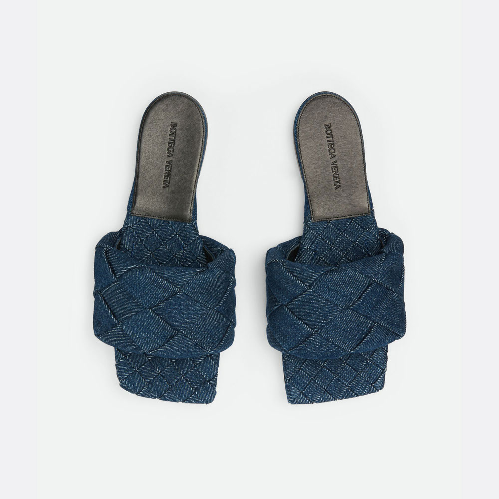 Bottega Veneta Lido Flat Sandal in Indigo 740521 V2VO 04245 - Photo-2