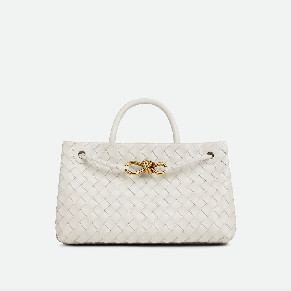 Bottega Veneta Small East West Andiamo White 754990 VCPP 19156