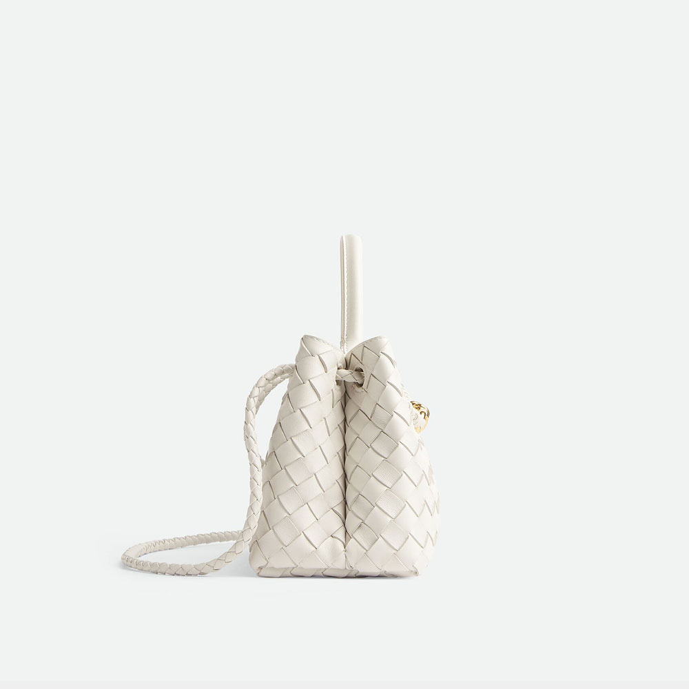 Bottega Veneta Small East West Andiamo White 754990 VCPP 19156 - Photo-2