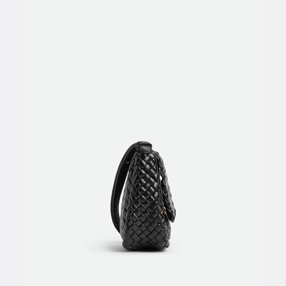 Bottega Veneta Mini Cobble Shoulder Bag in Black 762711 V01D 18425 - Photo-2