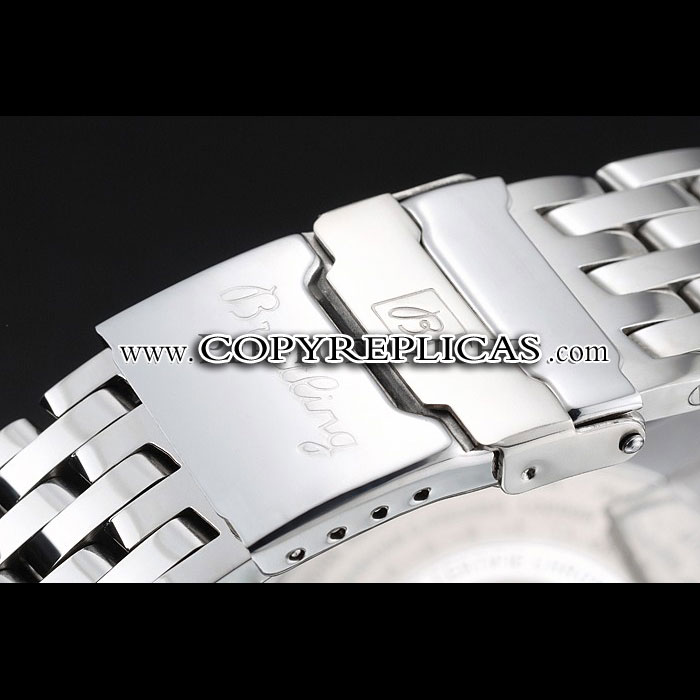 Breitling Navitimer Black Dial White Subdials Stainless Steel Case Bracelet BL5630 - Photo-4