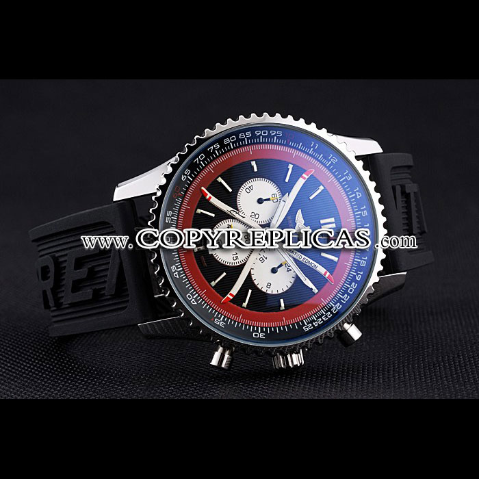 Breitling Certifie Black Rubber Strap Black Dial Chronograph BL5652 - Photo-2