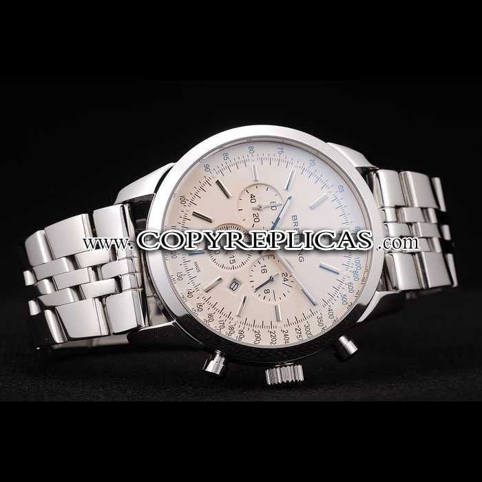 Breitling Transocean White Dial Stainless Steel Strap BL5671 - Photo-2