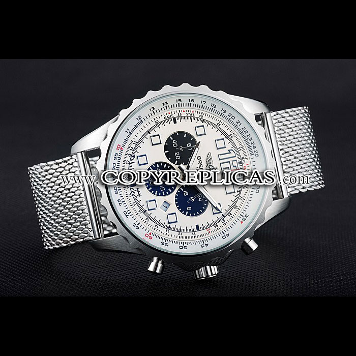 Breitling Navitimer Stainless Steel Strap Beige Dial BL5677 - Photo-2